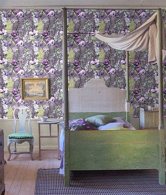  Designers Guild Caprifoglio wallpapers PDG678-02 Tulipani Amethyst