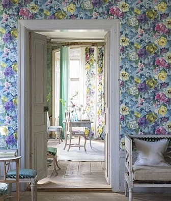 ���� Designers Guild Caprifoglio wallpapers PDG675-04 Roseto Damson