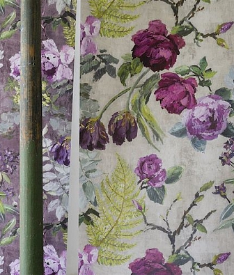 ���� Designers Guild Caprifoglio wallpapers PDG678-01 Tulipani Graphite